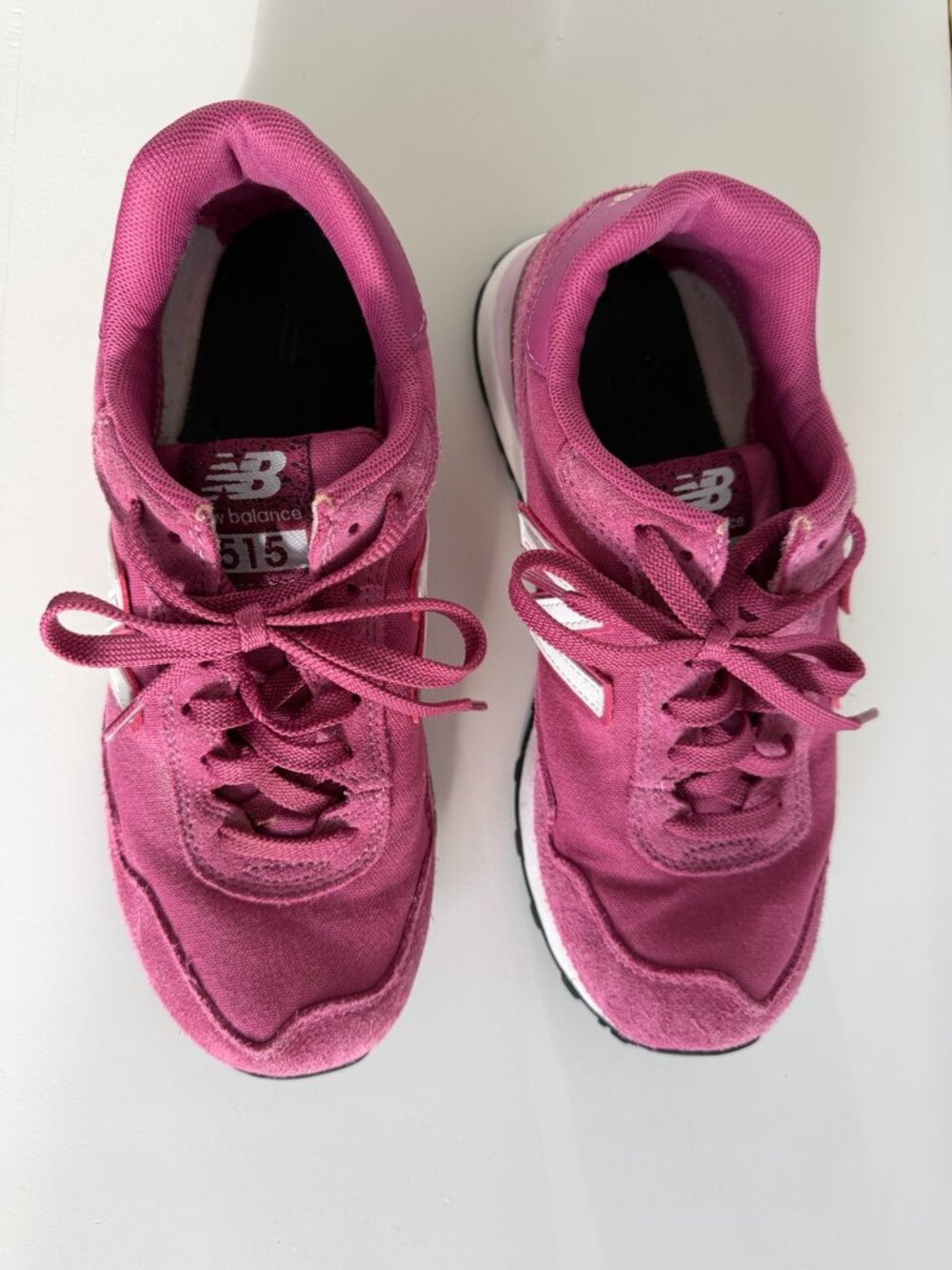 NWOT New Balance 515 Pink Rose Suede Retro Sneakers Women’s Size 8 - Picture 3 of 8